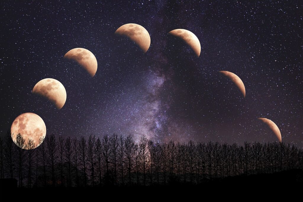 landscape, night, star, phases, eclipse, moon, fantasy, phases, eclipse, eclipse, eclipse, eclipse, moon, moon, moon, moon, moon